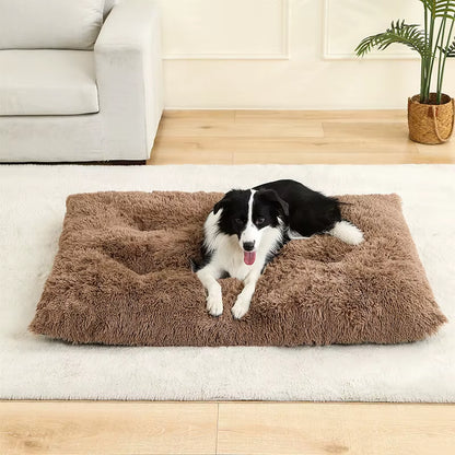 Luxurious Soft Plush Dog Bed - The Ultimate Cozy Retreat for Your Beloved Pets