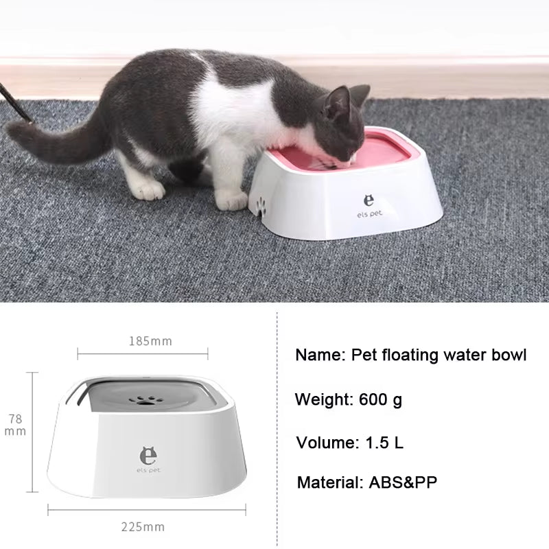 Spill-Proof Dog Water Bowl with Floating Design - Keep Your Pet Hydrated and Clean!