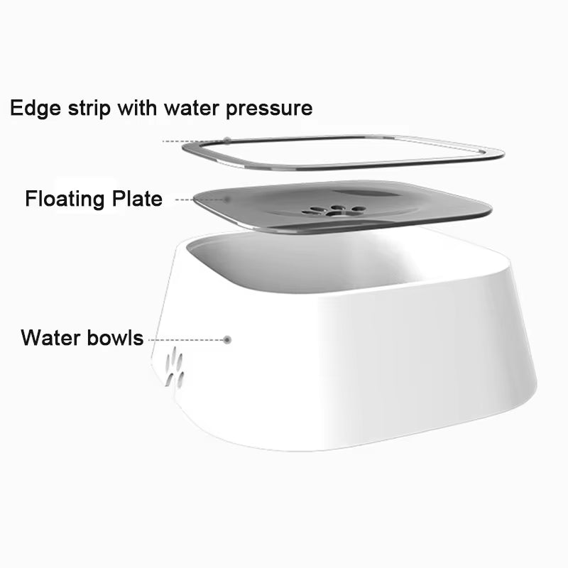 Spill-Proof Dog Water Bowl with Floating Design - Keep Your Pet Hydrated and Clean!