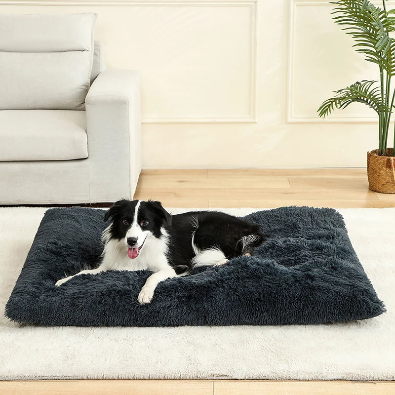 Luxurious Soft Plush Dog Bed - The Ultimate Cozy Retreat for Your Beloved Pets
