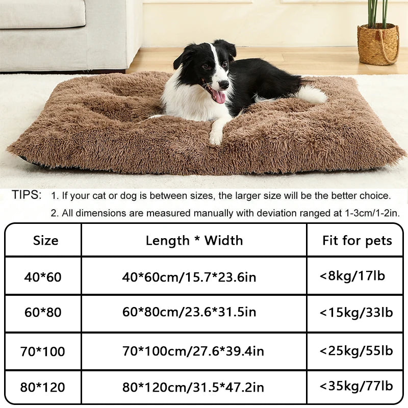 Luxurious Soft Plush Dog Bed - The Ultimate Cozy Retreat for Your Beloved Pets